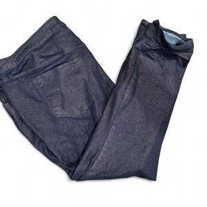 Old Navy Women's Black Copper Sparkle Glitter Slim Straight Leg Jeans Denim